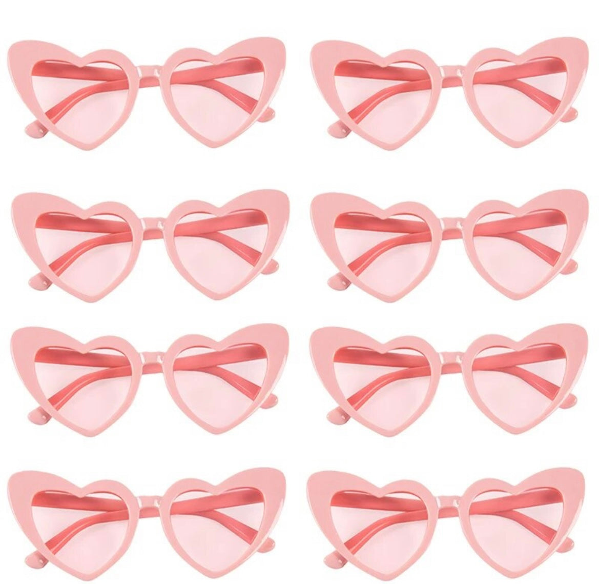 HEART SHAPED PINK SUNGLASSES