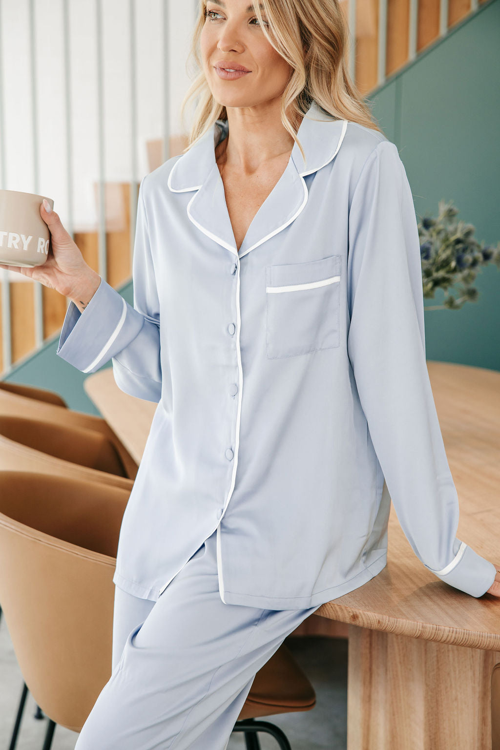 Pj Set Ladies Matching Pyjamas And Dressing Gown Cream Floral