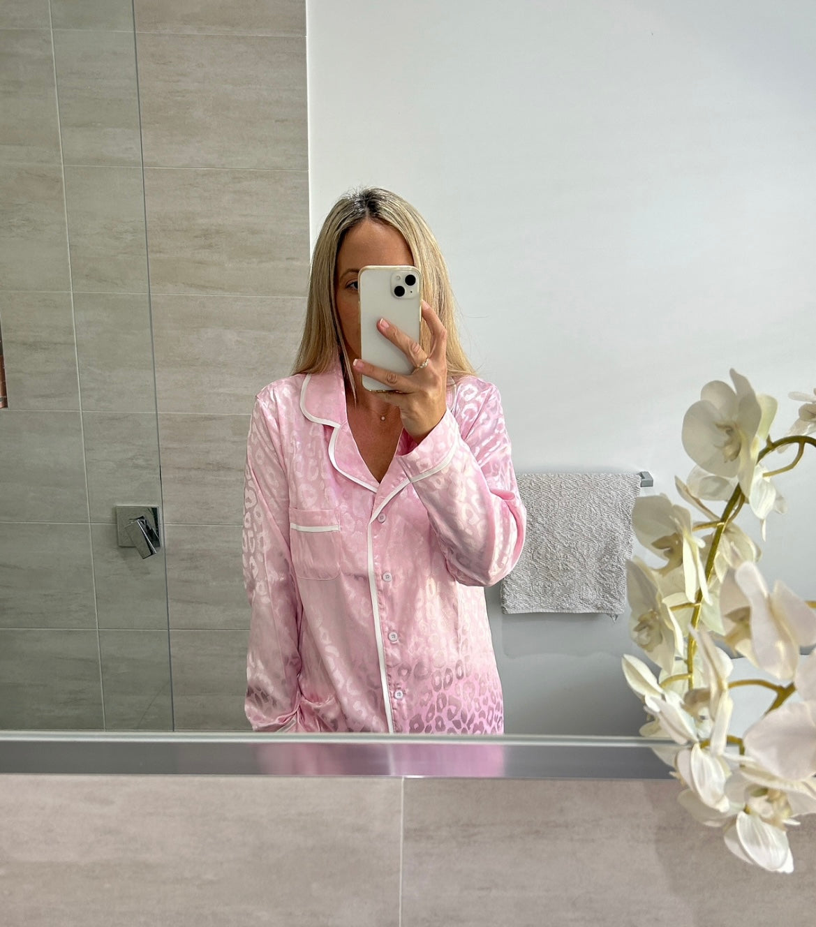 BLUSH PINK LEOPARD PJ SET